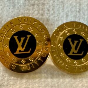 Gold and Black Earrings